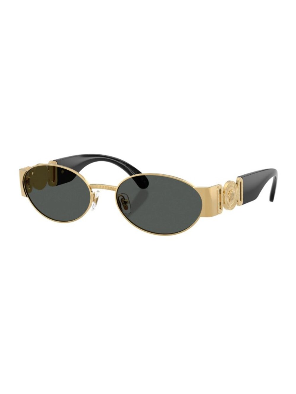 VERSACE VE2299 100287 Gold Dark Grey Men's 56 mm Sunglasses